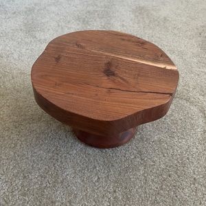 Wood cake stand 6inches